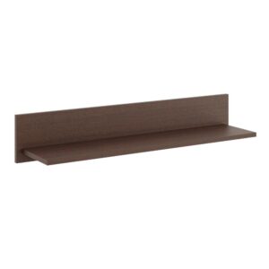 nowoczesna minimalistyczna półka na ścianę wisząca prosta 100 cm wenge