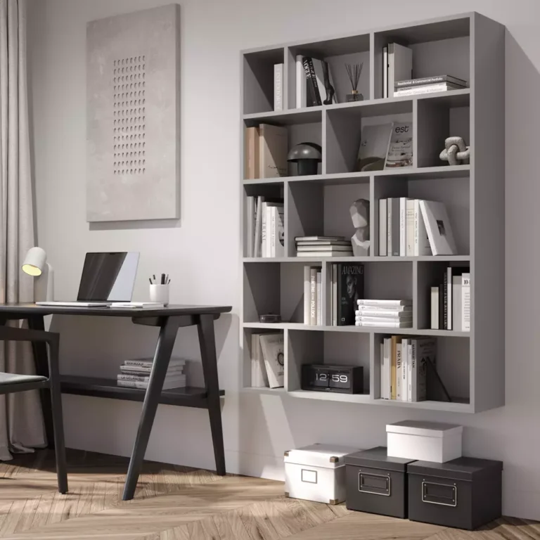 regal wiszący ścienny loft drewniany do salonu pokoju biblioteczka