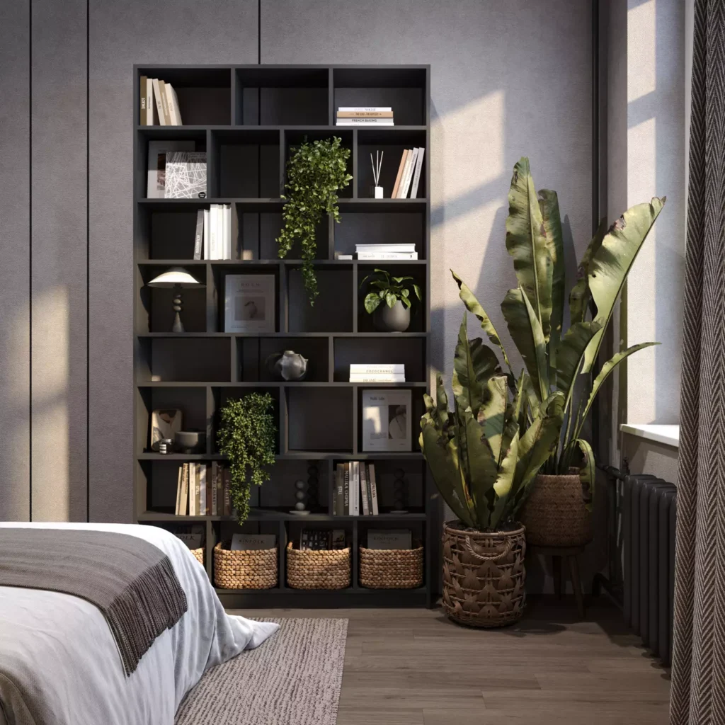 regał na książki witryna biblioteczka nowoczesna meblościanka Orion