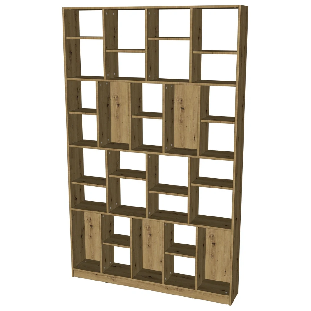 Nowoczesna Biblioteczka Regał Otwarty do Pokoju Salonu - VITORIO 150x240,5 - obrazek 4