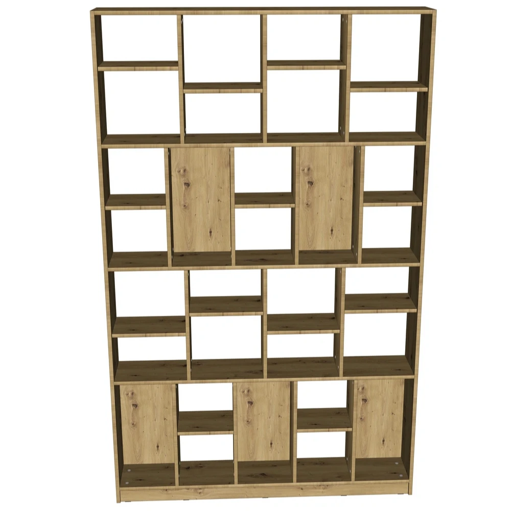 Nowoczesna Biblioteczka Regał Otwarty do Pokoju Salonu - VITORIO 150x240,5 - obrazek 3