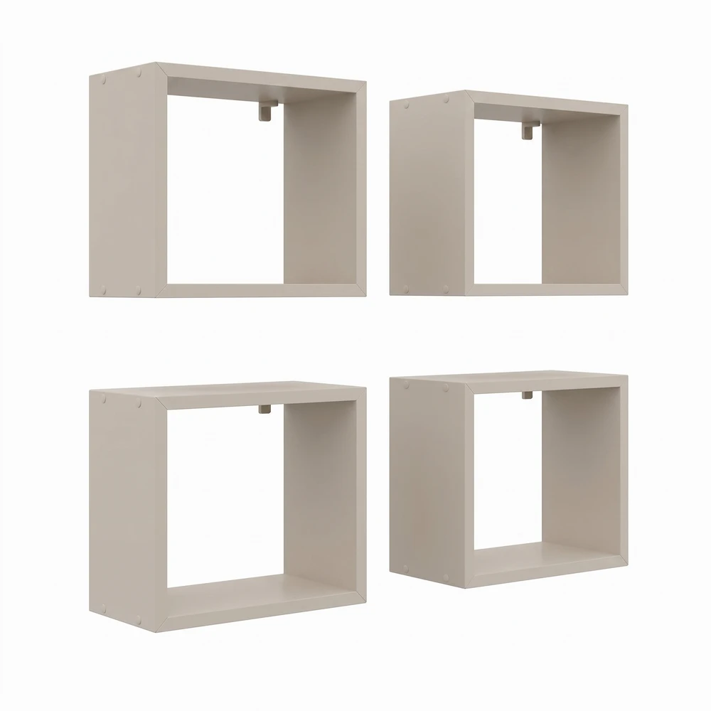 Półki na Ścianę Wiszące Ścienne Cube 4 sztuki - Nr 30 - obrazek 8
